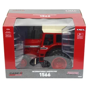 Manufacturer_ERTL Tractors<1/16 International Harvester 1566 Black Stripe with Cab, MFD & Duals, ERTL Prestige Collection