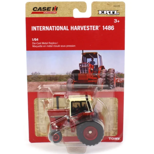 Manufacturer_ERTL Tractors<1/64 International Harvester 1486 Tri-Stripe Wide Front with Rear Duals