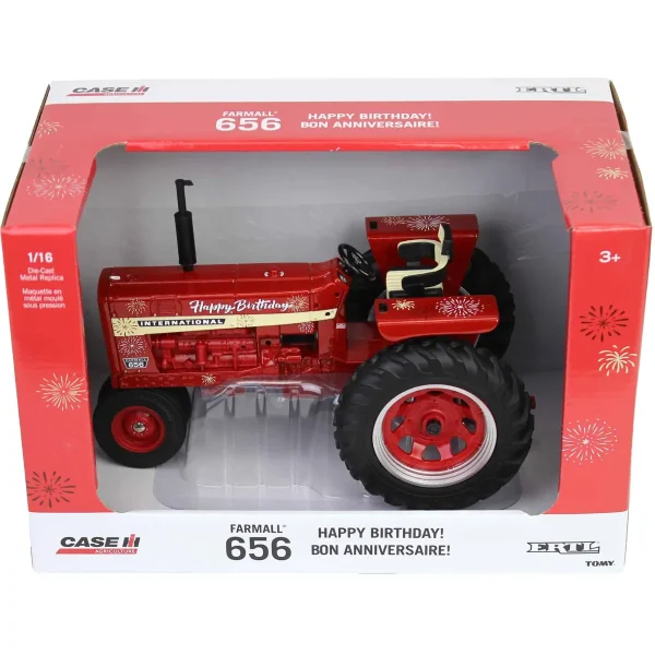 Manufacturer_ERTL Tractors<1/16 International Harvester 656 Diesel "Happy Birthday" Tractor by ERTL
