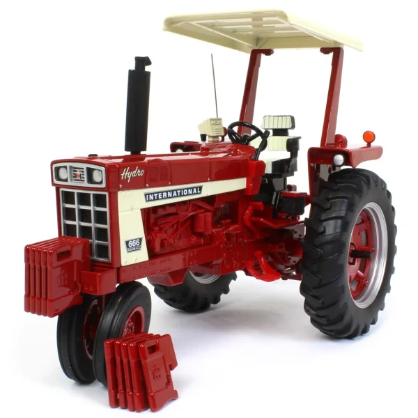 Manufacturer_ERTL Tractors<1/16 International Harvester 666 Hydro Narrow Front with ROPS & Fender Radio, ERTL Prestige Collection
