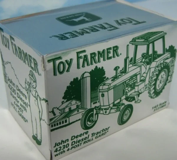 Manufacturer_ERTL Tractors<1/43 John Deere 4230 Diesel Tractor with 4-Post Roll Gard, 1998 Toy Farmer