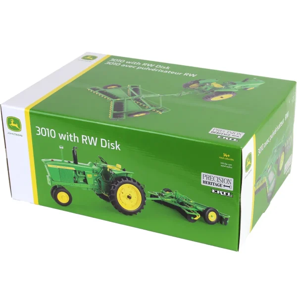 Manufacturer_ERTL Tractors | Implements<1/16 John Deere 3010 Diesel with RW Disk, ERTL Precision Heritage Series