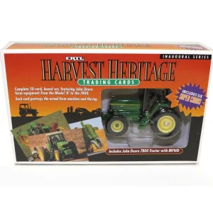 Manufacturer_ERTL Tractors<1/64 John Deere 7800 FWA with ERTL John Deere Harvest Heritage Trading Cards