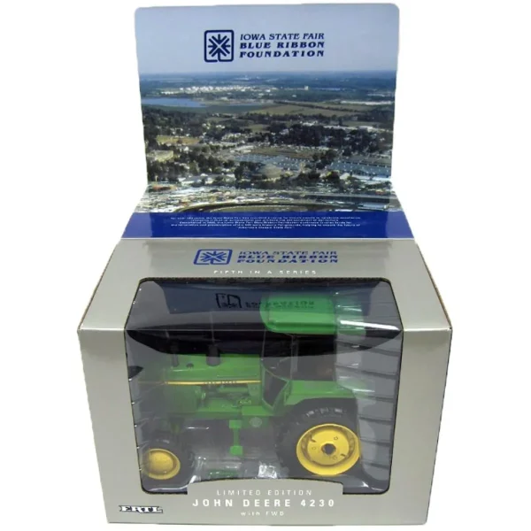 Manufacturer_ERTL Tractors<1/16 John Deere 4230 MFD with Cab & 3 Point Hitch, 2009 IA State Fair Blue Ribbon Foundation