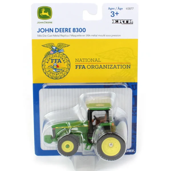 Manufacturer_ERTL Tractors<1/64 John Deere 8300 MFWD Tractor w/ Rear Duals & FFA Logo