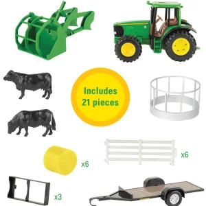 Manufacturer_ERTL Tractors | Play Animals & Accessories<1/32 John Deere 20 Piece Haying Set