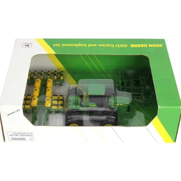 Manufacturer_ERTL Tractors | Implements<1/64 John Deere 8870 4WD Triples with 12 Row Planter & Ripper