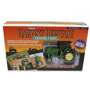 Manufacturer_ERTL Tractors<1/64 John Deere 7800 2WD with ERTL Harvest Heritage Inaugural Series Trading Cards