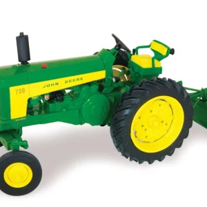 Outback Toys Tractors | Implements<1/16 John Deere 730 Wide Front with Rear Blade, ERTL Prestige Collection