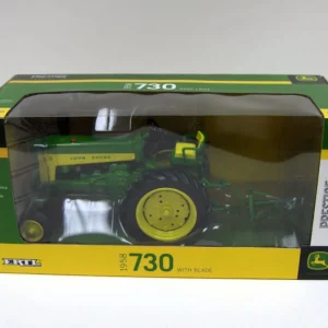 Outback Toys Tractors | Implements<1/16 John Deere 730 Wide Front with Rear Blade, ERTL Prestige Collection