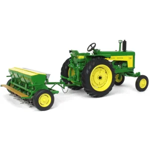 Manufacturer_ERTL Tractors<1/16 John Deere 730 Wide Front with Grain Drill, ERTL Prestige Collection