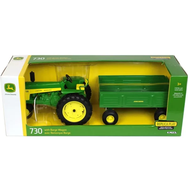 Manufacturer_ERTL Tractors<1/16 John Deere 730 with Barge Wagon