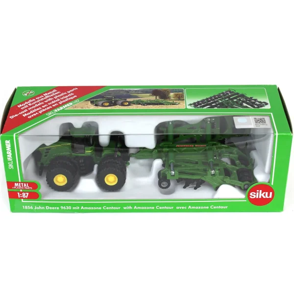 Manufacturer_SIKU Tractors<1/87 John Deere 9630 with Duals & Amazone Centaur Ripper by Siku