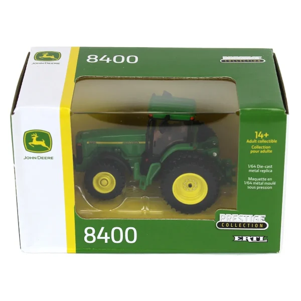 Manufacturer_ERTL Tractors<1/64 John Deere 8400 with MFD & Rear Duals, ERTL Prestige Collection