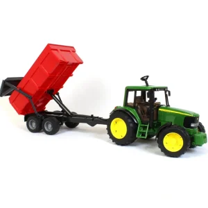 Manufacturer_Bruder Toys Tractors<1/16 John Deere 6920 with Tipping Trailer by Bruder