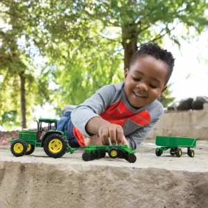 Manufacturer_ERTL Implements<1/32 John Deere 6410 with Wagon and Disk
