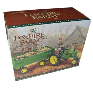 Manufacturer_ERTL Tractors | Implements<1/16 John Deere B with Corn Wagon & Lowell Davis Figurines, Foxfire Farms "Late Harvest"