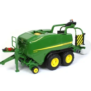 Manufacturer_Bruder Toys Implements<1/16 John Deere C441R Tandem Axle Wrapping Round Baler by Bruder