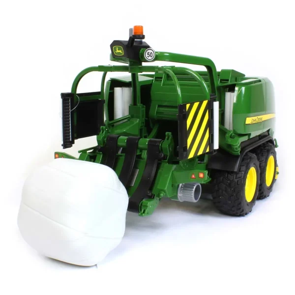 Manufacturer_Bruder Toys Implements<1/16 John Deere C441R Tandem Axle Wrapping Round Baler by Bruder