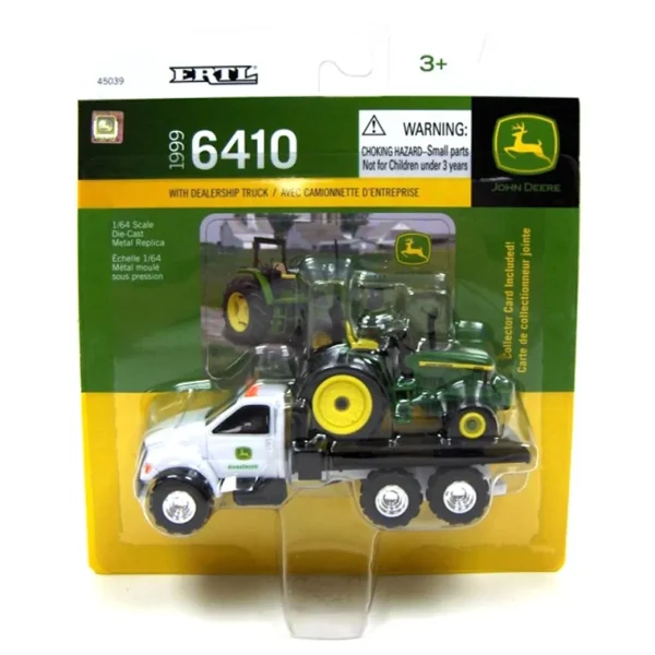 Manufacturer_ERTL Tractors<1/64 John Deere Dealership Flatbed with 6410 Tractor