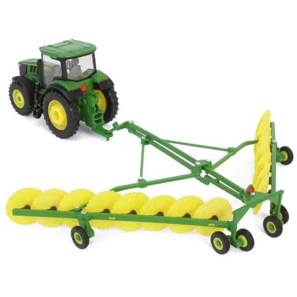 Manufacturer_ERTL Tractors | Implements<1/64 John Deere Haying Set w/ W235R Windrower, 7R 250 Tractor, Hay Rake, 561R Baler & 6 Bales
