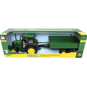 Manufacturer_Bruder Toys Tractors<1/16 John Deere 5115M with Tipping Trailer by Bruder