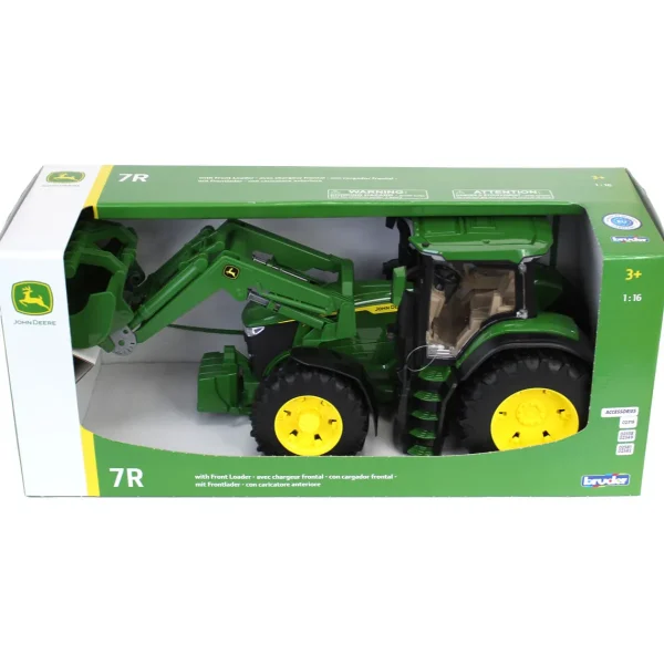 Manufacturer_Bruder Toys Implements<1/16 John Deere 7R 350 Tractor with Front Loader by Bruder
