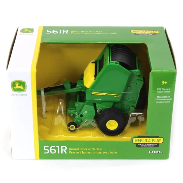 Manufacturer_ERTL Implements<1/32 John Deere 561R Round Baler with Bale
