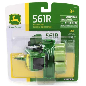 Manufacturer_ERTL Implements<1/64 John Deere 561R Round Baler with 6 Bales