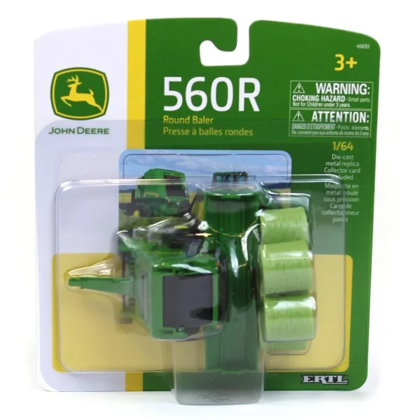Manufacturer_ERTL Implements<1/64 John Deere 560R Round Baler with A520R Bale Accumulator