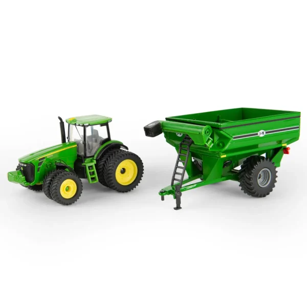 Manufacturer_ERTL Tractors | Implements<1/64 John Deere 8320R with Duals & J&M Grain Cart