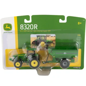 Manufacturer_ERTL Tractors | Implements<1/64 John Deere 8320R with Duals & J&M Grain Cart