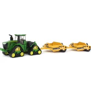 Manufacturer_ERTL Tractors | Implements<1/64 John Deere 9RX 590 Scraper Special with 1812DC Scrapers