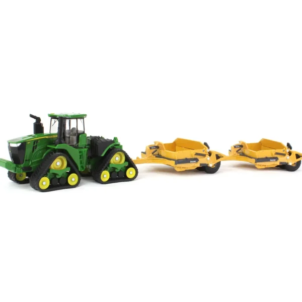 Manufacturer_ERTL Tractors | Implements<1/64 John Deere 9RX 590 Scraper Special with 1812DC Scrapers