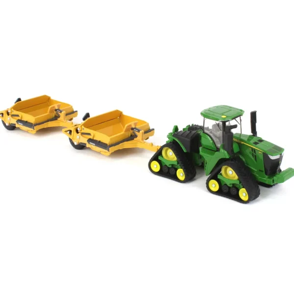 Manufacturer_ERTL Tractors | Implements<1/64 John Deere 9RX 590 Scraper Special with 1812DC Scrapers