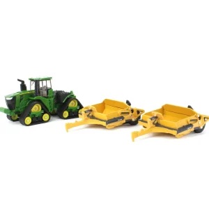 Manufacturer_ERTL Tractors | Implements<1/64 John Deere 9RX 590 Scraper Special with 1812DC Scrapers