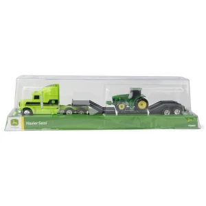 Manufacturer_ERTL Tractors | Lowboys & Flatbeds<1/64 John Deere Semi with John Deere 8420 Tractor Value Set