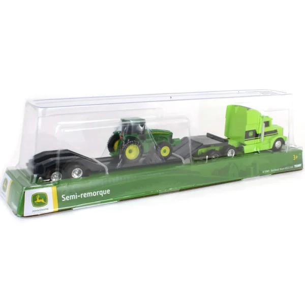 Manufacturer_ERTL Tractors | Lowboys & Flatbeds<1/64 John Deere Semi with John Deere 8420 Tractor Value Set