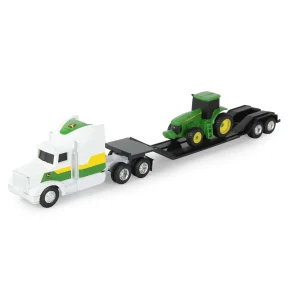 Manufacturer_ERTL Tractors | Lowboys & Flatbeds<1/64 John Deere Semi with Tractor Value Set