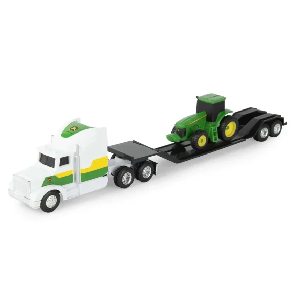 Manufacturer_ERTL Tractors | Lowboys & Flatbeds<1/64 John Deere Semi with Tractor Value Set