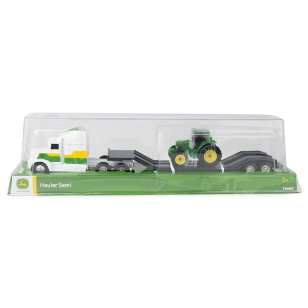 Manufacturer_ERTL Tractors | Lowboys & Flatbeds<1/64 John Deere Semi with Tractor Value Set