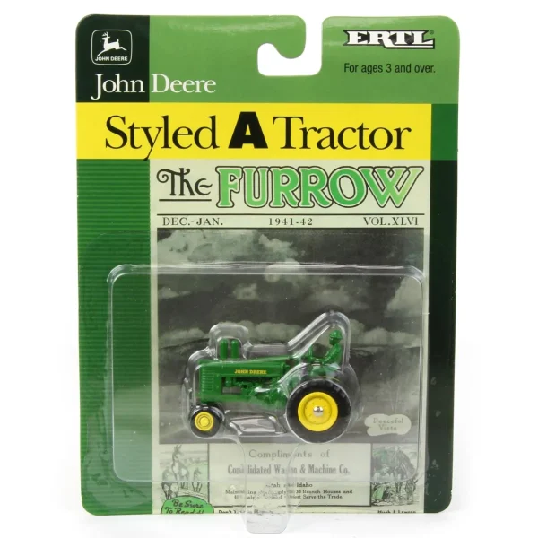 Manufacturer_ERTL Tractors<1/64 John Deere Styled A Narrow Front Tractor, The Furrow Series