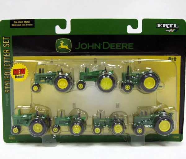 Manufacturer_ERTL Tractors<1/64 John Deere Styled Letter Series 7 Piece Set