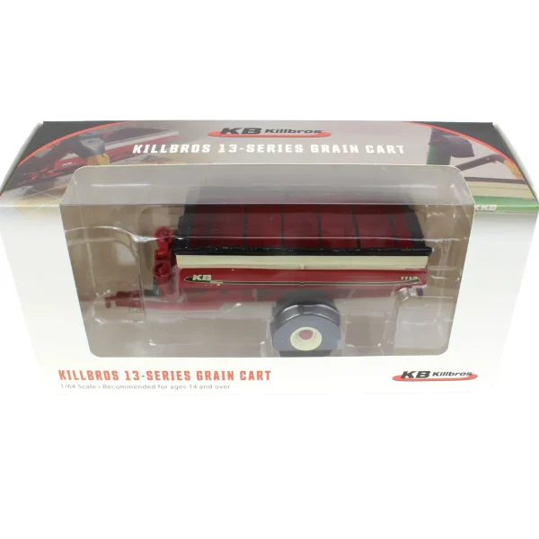 Manufacturer_SpecCast Implements<1/64 Killbros 1113 Grain Cart with Flotation Tires, Red