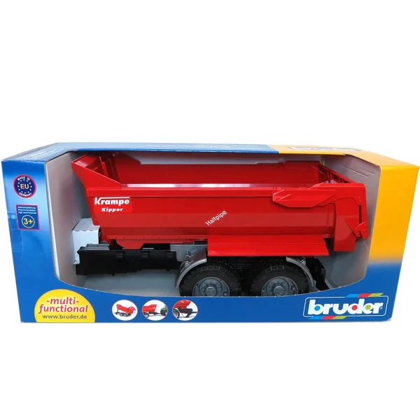 Manufacturer_Bruder Toys Implements<1/16 Krampe Tandem Halfpipe Tipping Trailer by Bruder