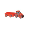 Manufacturer_New Ray Toys Inc. Implements<Kubota Tractor with Wagon, Plastic Kids Toy