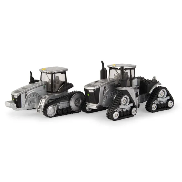 Manufacturer_Other Tractors<1/64 Limited Edition 100 Years Silver and Black John Deere 9470RX and 8370RT Two Piece Set