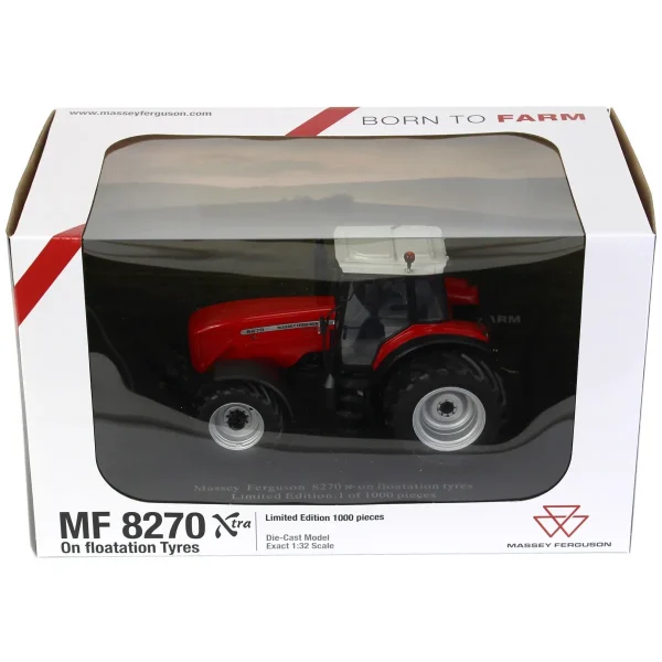 Manufacturer_Universal Hobbies Tractors<1/32 Limited Edition Massey Ferguson 8270 with Large Tires & MFD, Only 1,000 Made