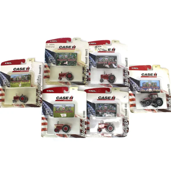Manufacturer_ERTL Tractors<Lot of (6) 1/64 Case State Tractors