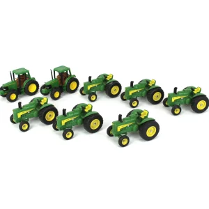 Manufacturer_ERTL Tractors<Lot of (8) 1/64 John Deere Tractors